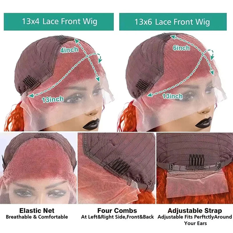 Ginger Human Hair Wig