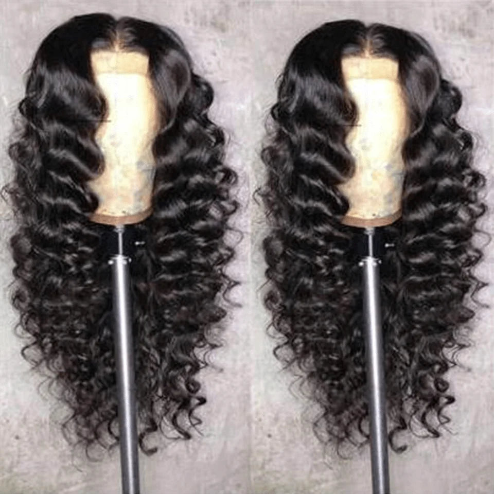 Pre Plucked Natural Black Frontal Wig