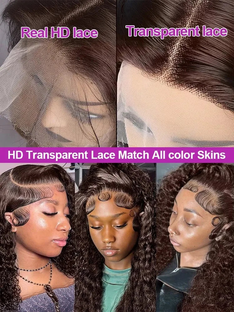 Chocolate Brown Deep Wave Frontal Wig