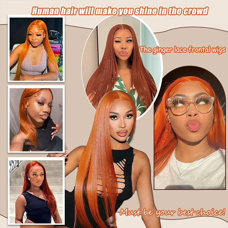 Ginger Human Hair Wig