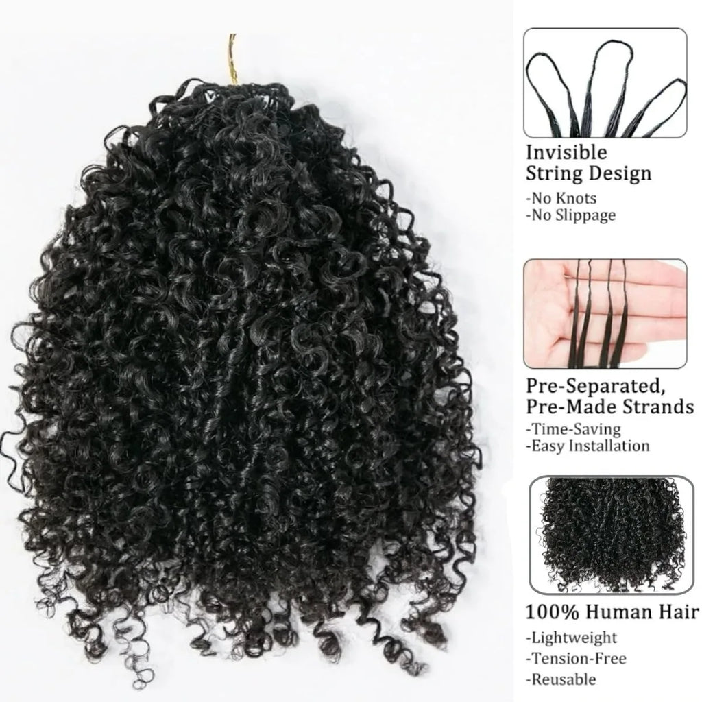 Feather Crochet Human Hair