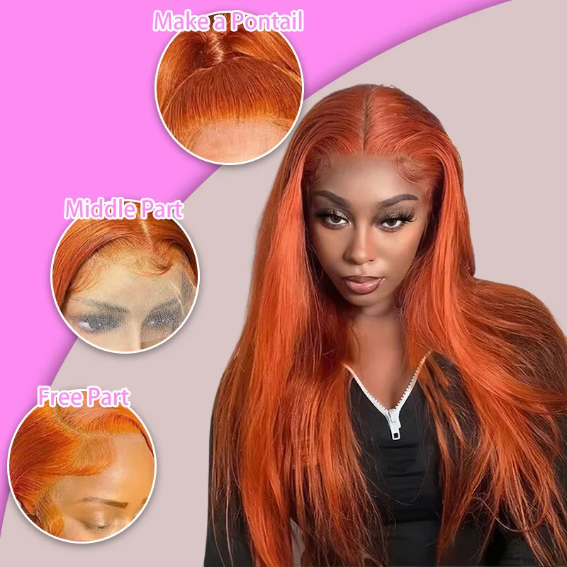 Ginger Human Hair Wig