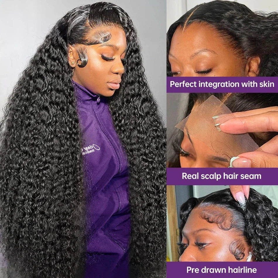 Curly Lace Frontal Human Hair