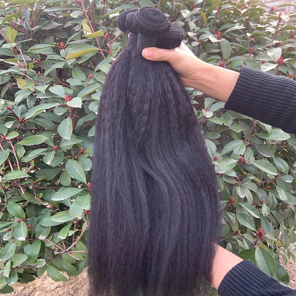 Kinky Straight Human Hair