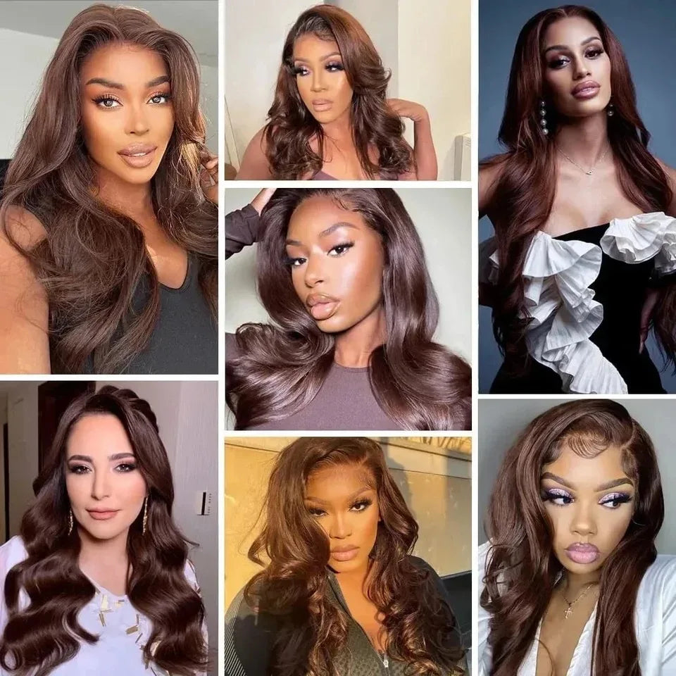 Loose Wave Brown Chocolate Color Synthetic
