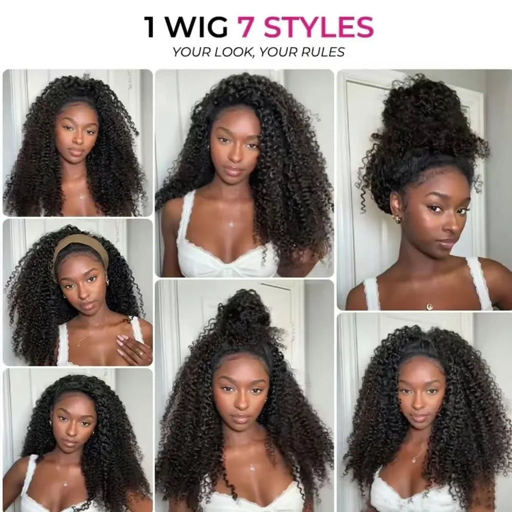 Half human hair wig