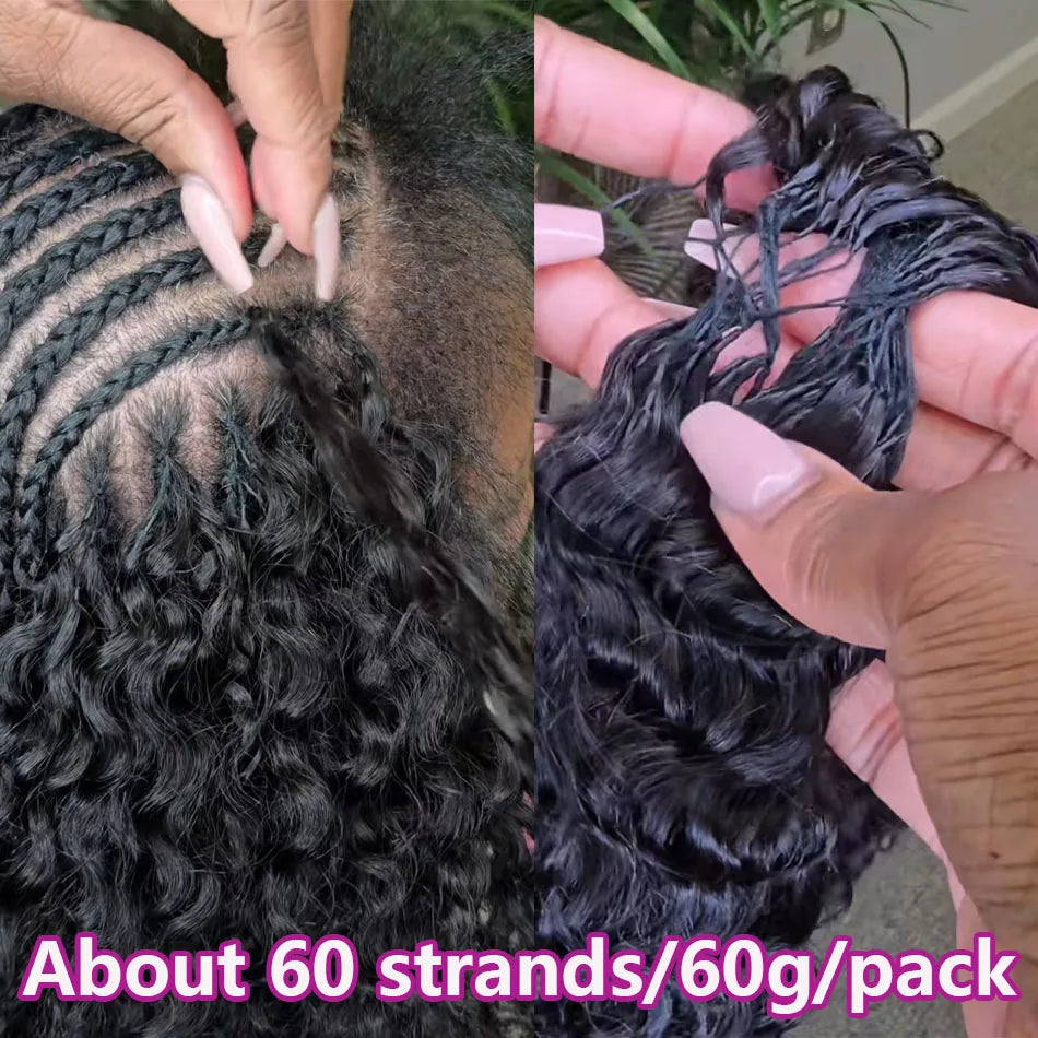 Feather Crochet Human Hair
