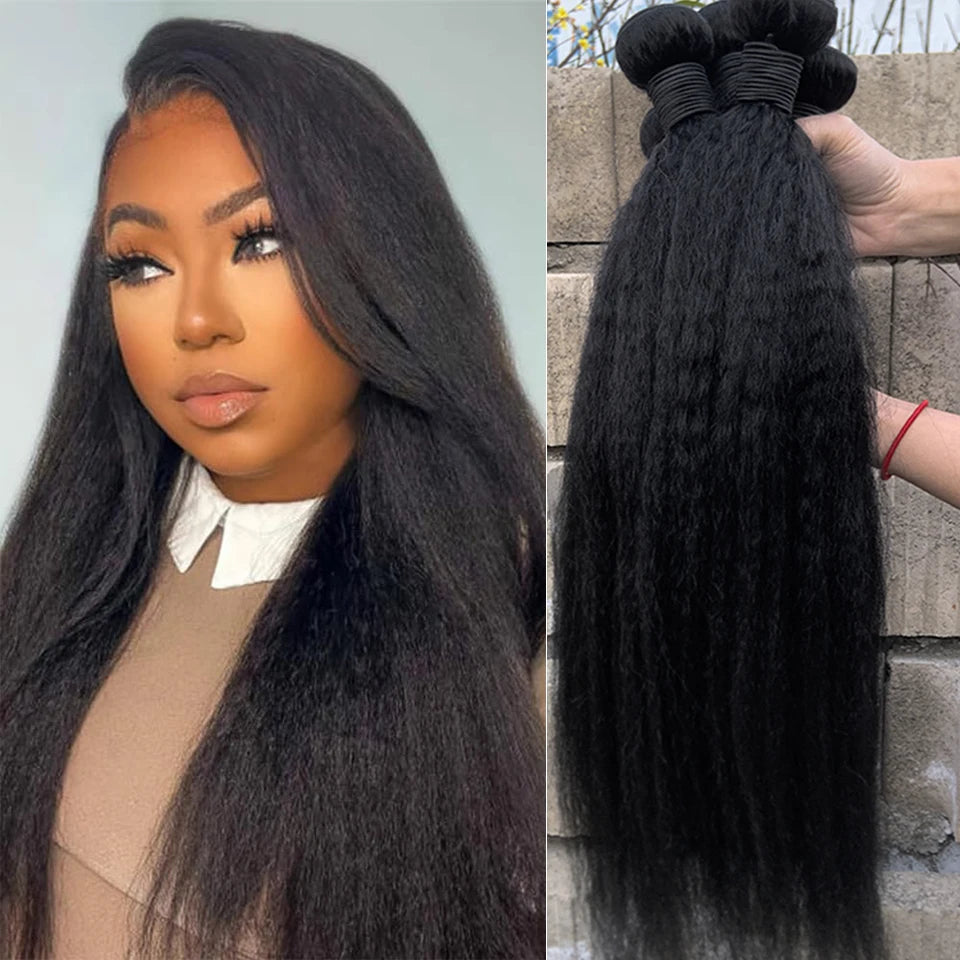 Kinky Straight Human Hair