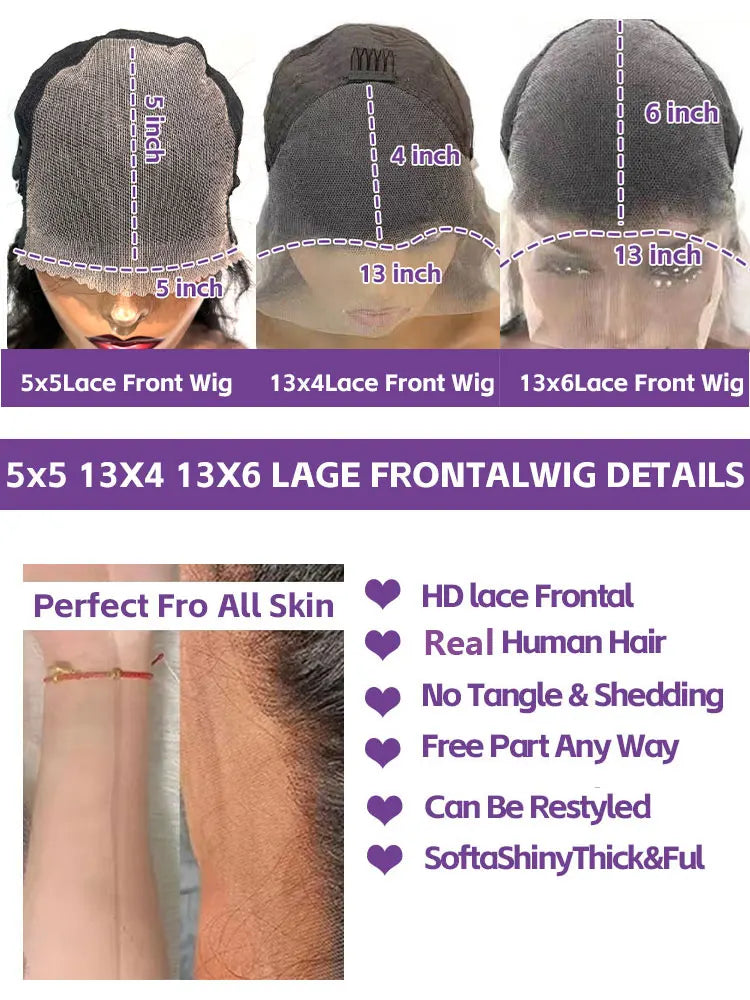 Human Hair Glueless Wet