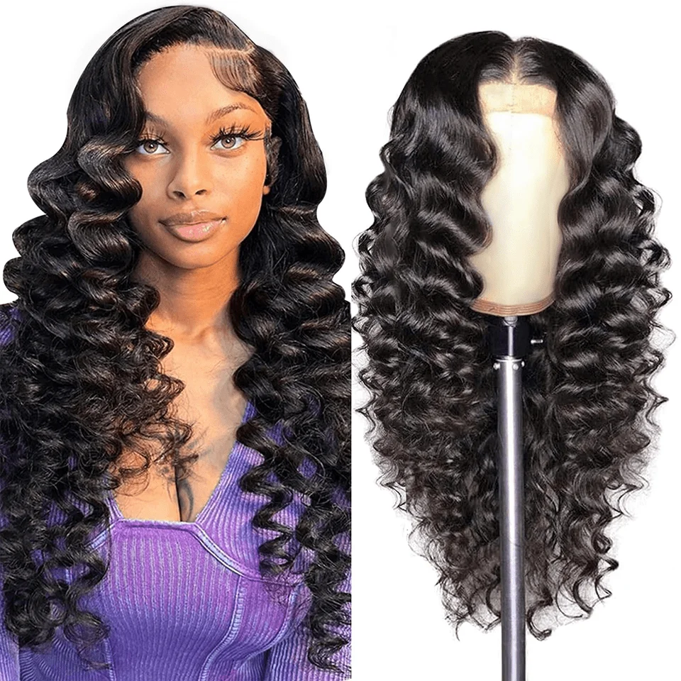 Pre Plucked Natural Black Frontal Wig