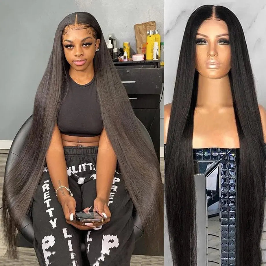 42 44 Inch Lace Front Human Hair Wigs