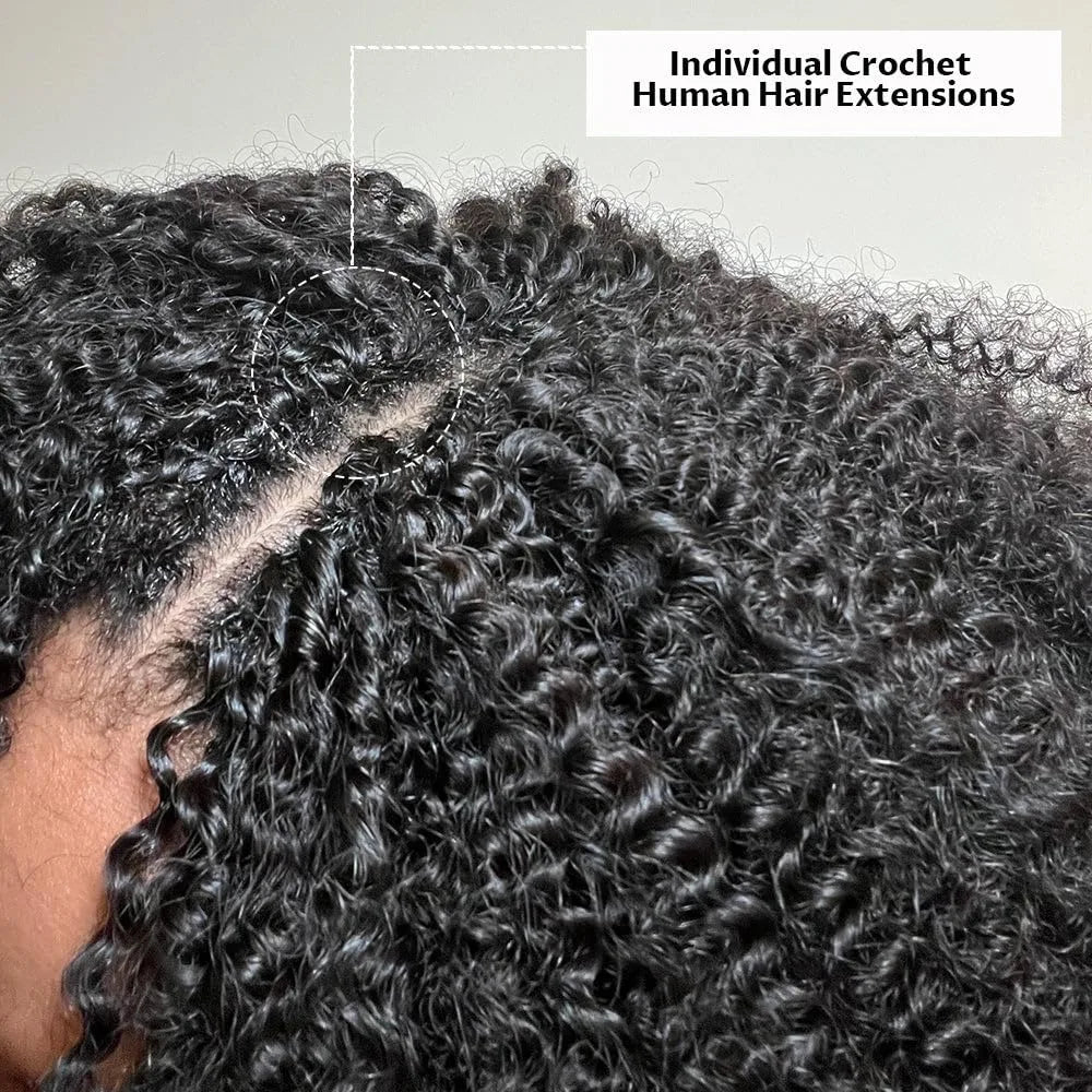 Feather Crochet Human Hair