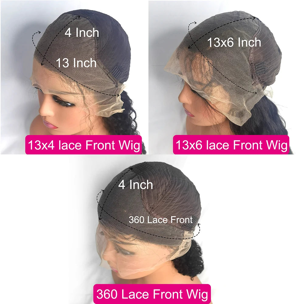 42 44 Inch Lace Front Human Hair Wigs