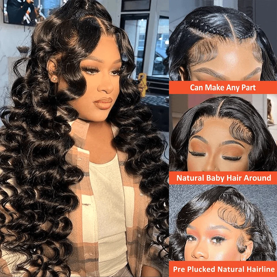 Pre Plucked Natural Black Frontal Wig